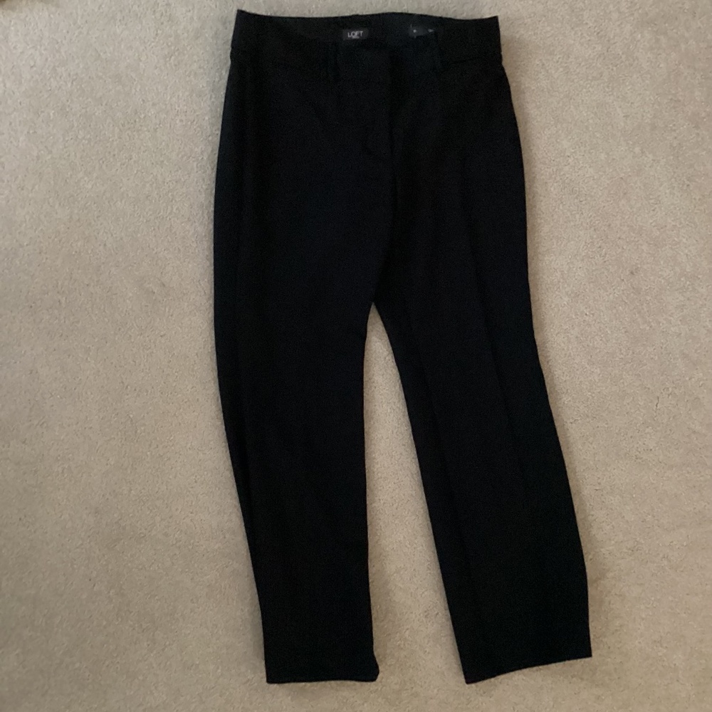 Loft Black Trousers, Size 8P